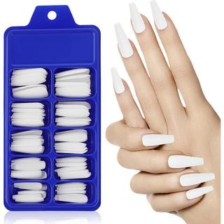 B2X  Tips d'ongles blancs - acrylique - 100 pcs 