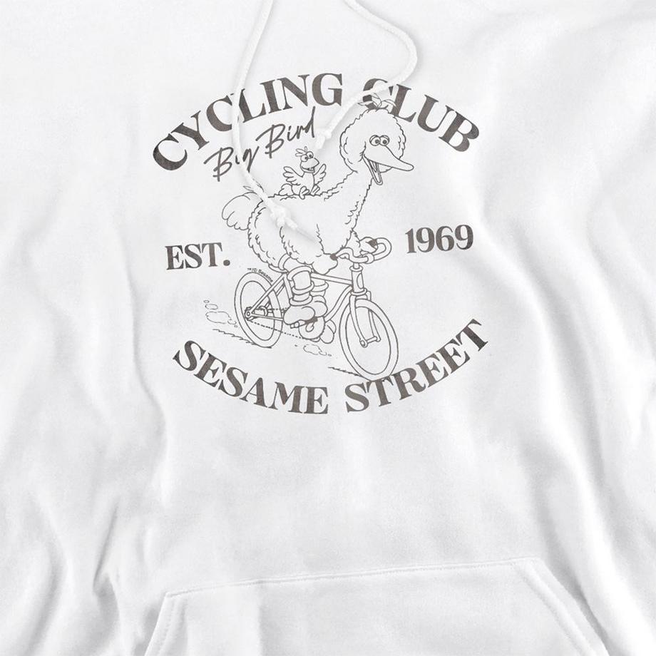 Sesame Street Sweat à Capuche Cycling Club avec Motif Grand Oiseau  