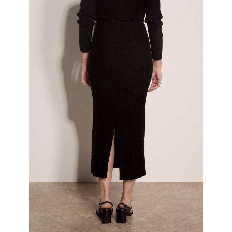 APRICOT Midi Bleistiftrock aus geripptem Strick  