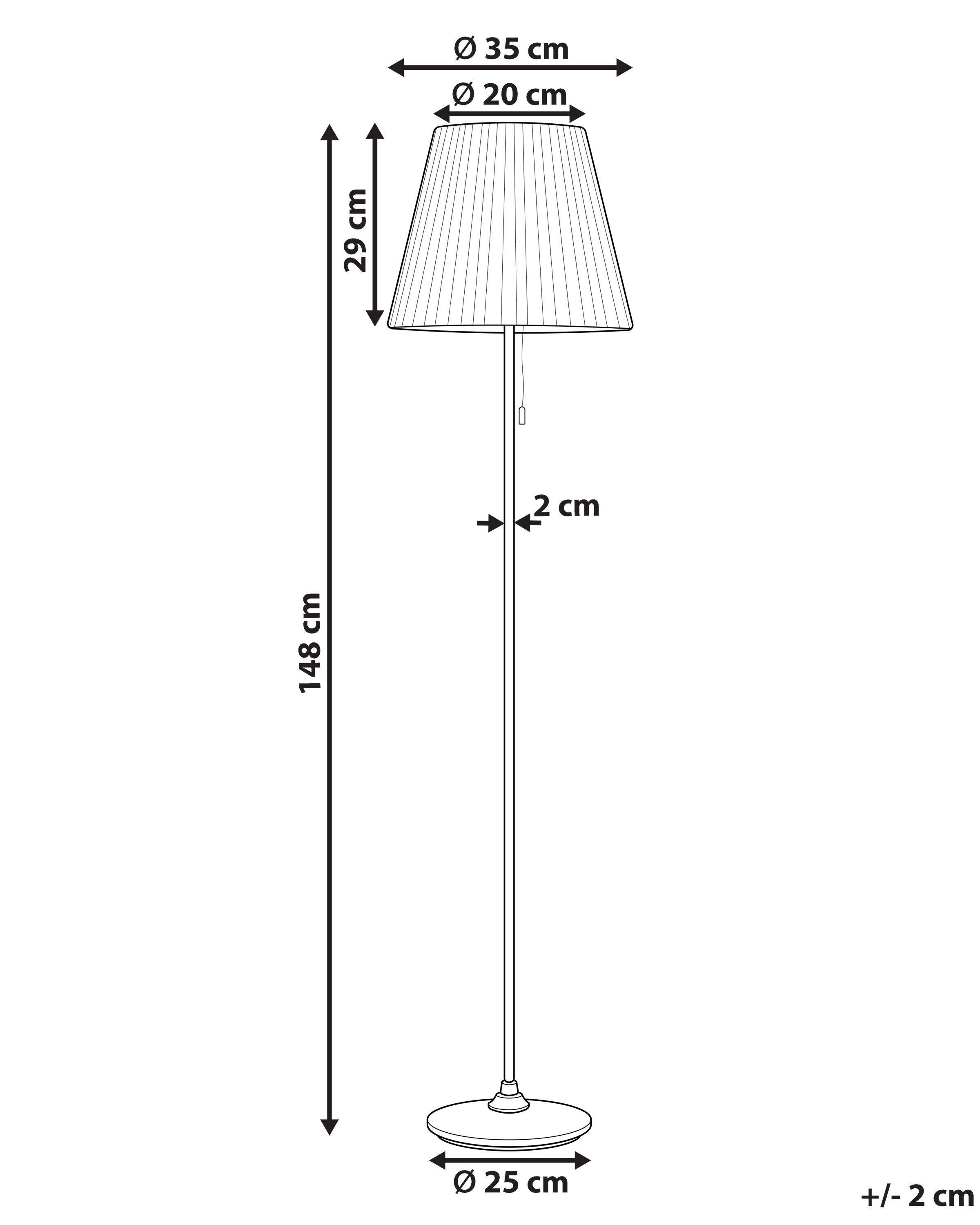 Beliani Lampadaire en Métal Rétro TORYSA  