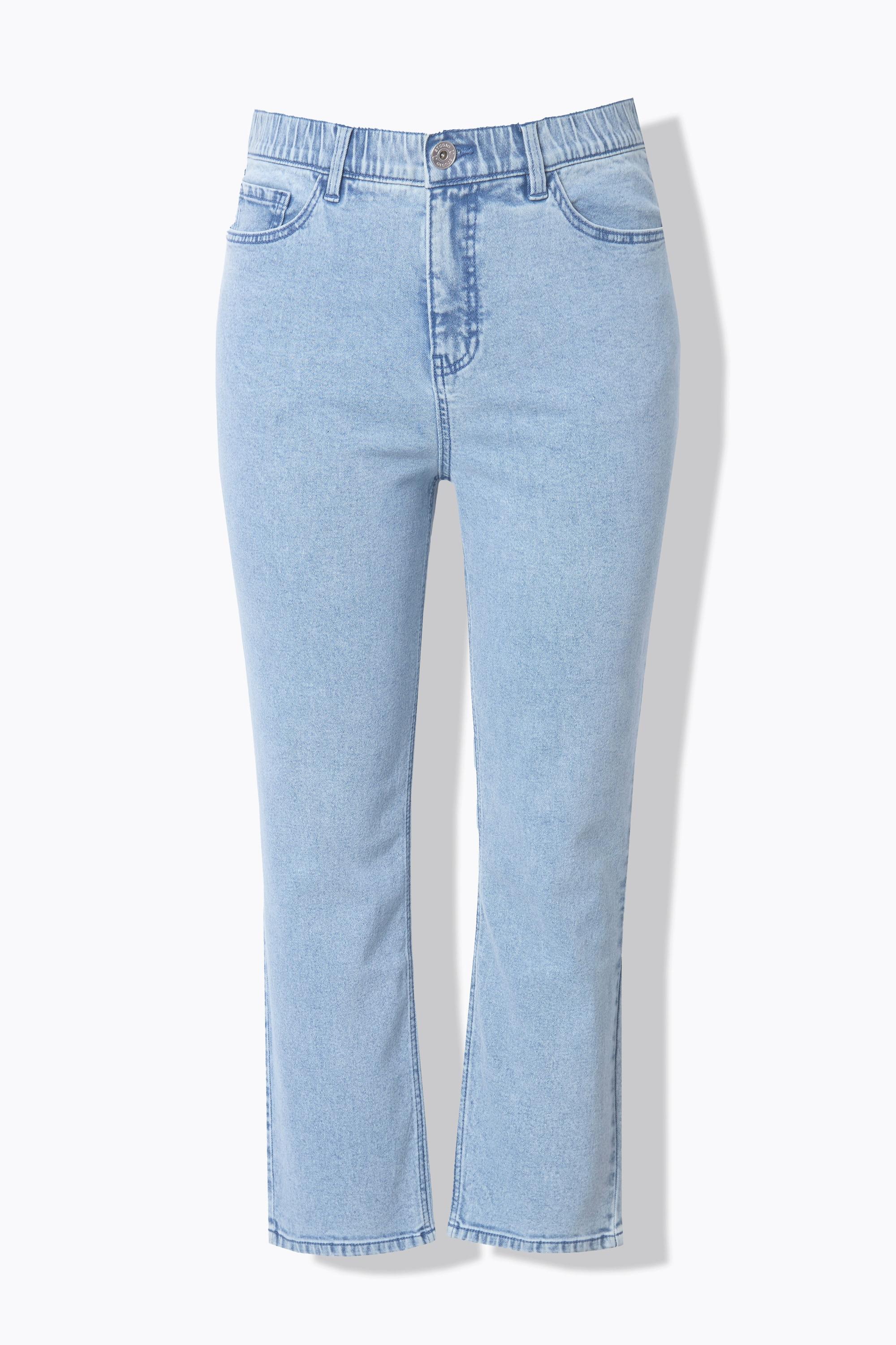 Studio Untold  Jean Mom 5 poches, délavage clair, coupe Wide 