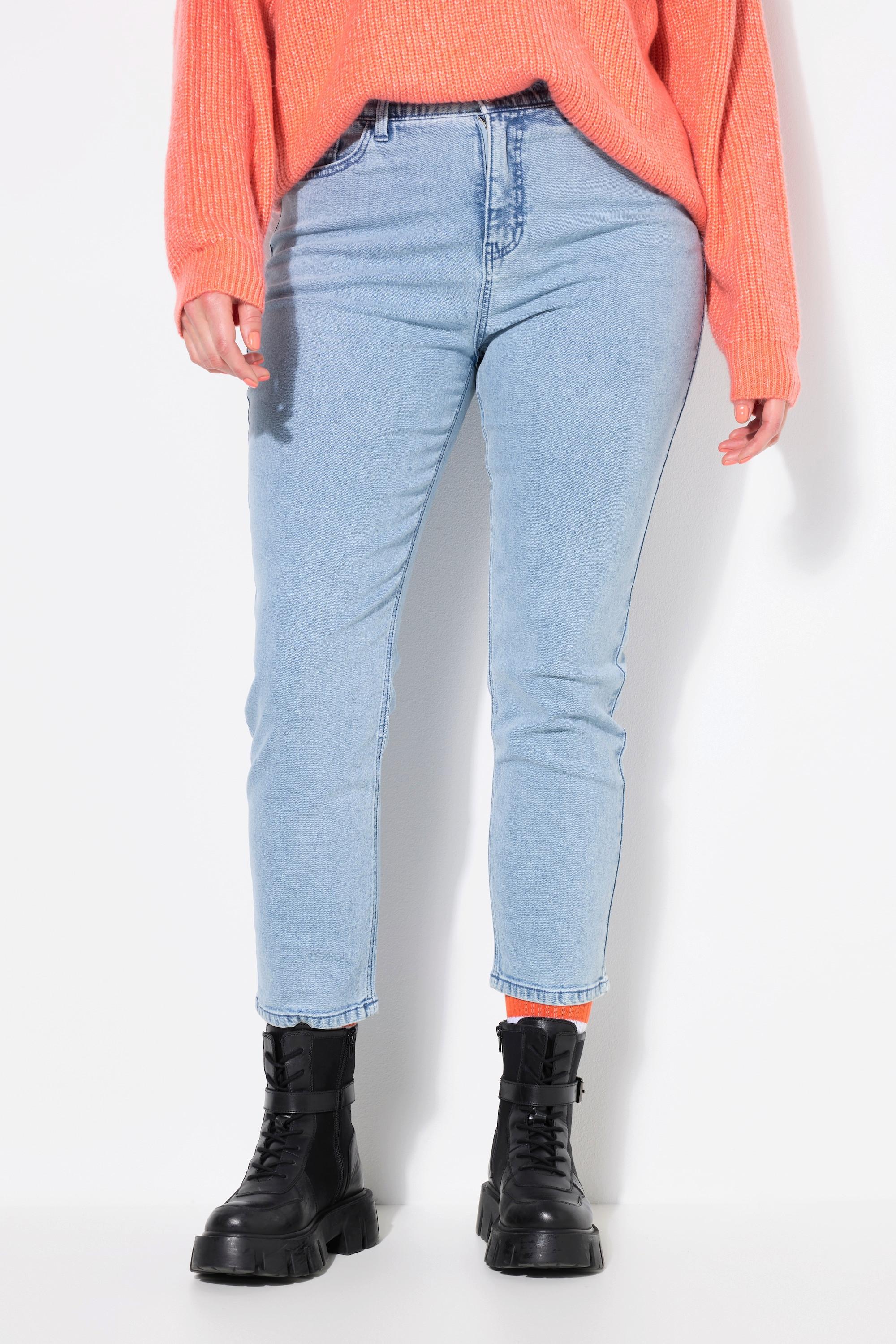 Studio Untold  Jean Mom 5 poches, délavage clair, coupe Wide 