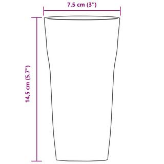 VidaXL Verre à bière verre  