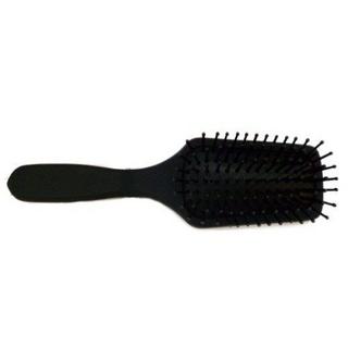 HERBA  Mini Haarbürste, Softtouch, schwarz 