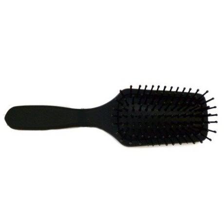 HERBA  Mini Haarbürste, Softtouch, schwarz 