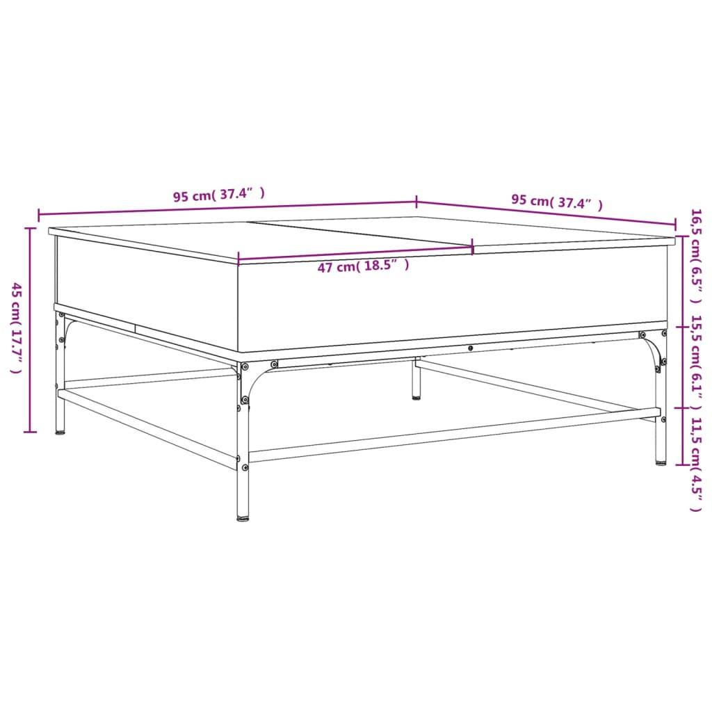 VidaXL Table basse métal  