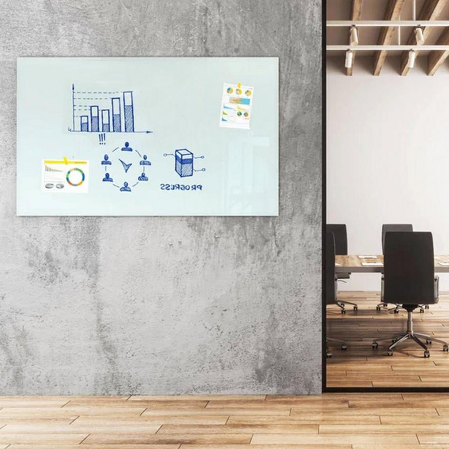 Master of Boards  Glas-Whiteboard | Sicherheitsglas | Rahmenlos | Für Zuhause oder im Büro 