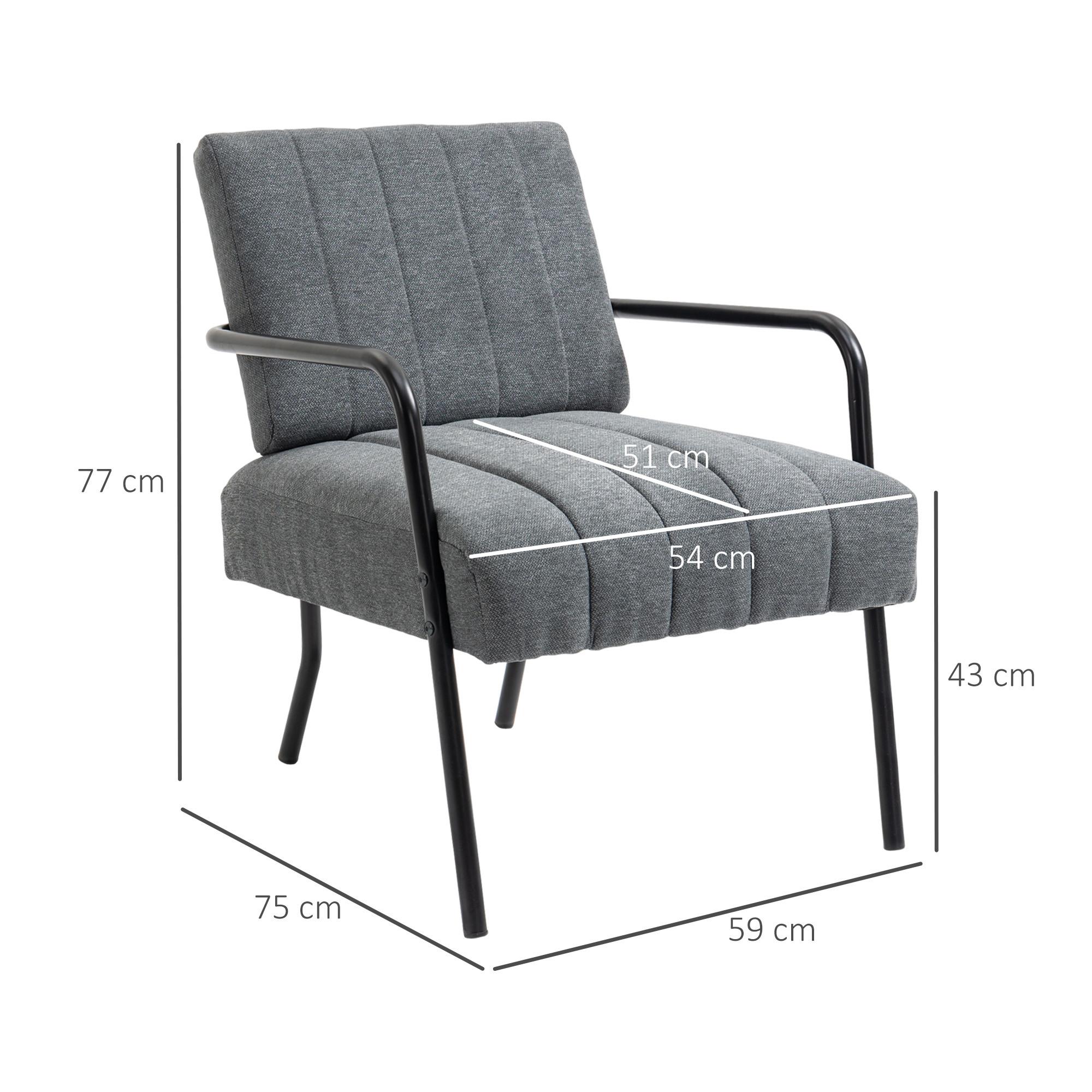 HOMCOM Fauteuil simple  