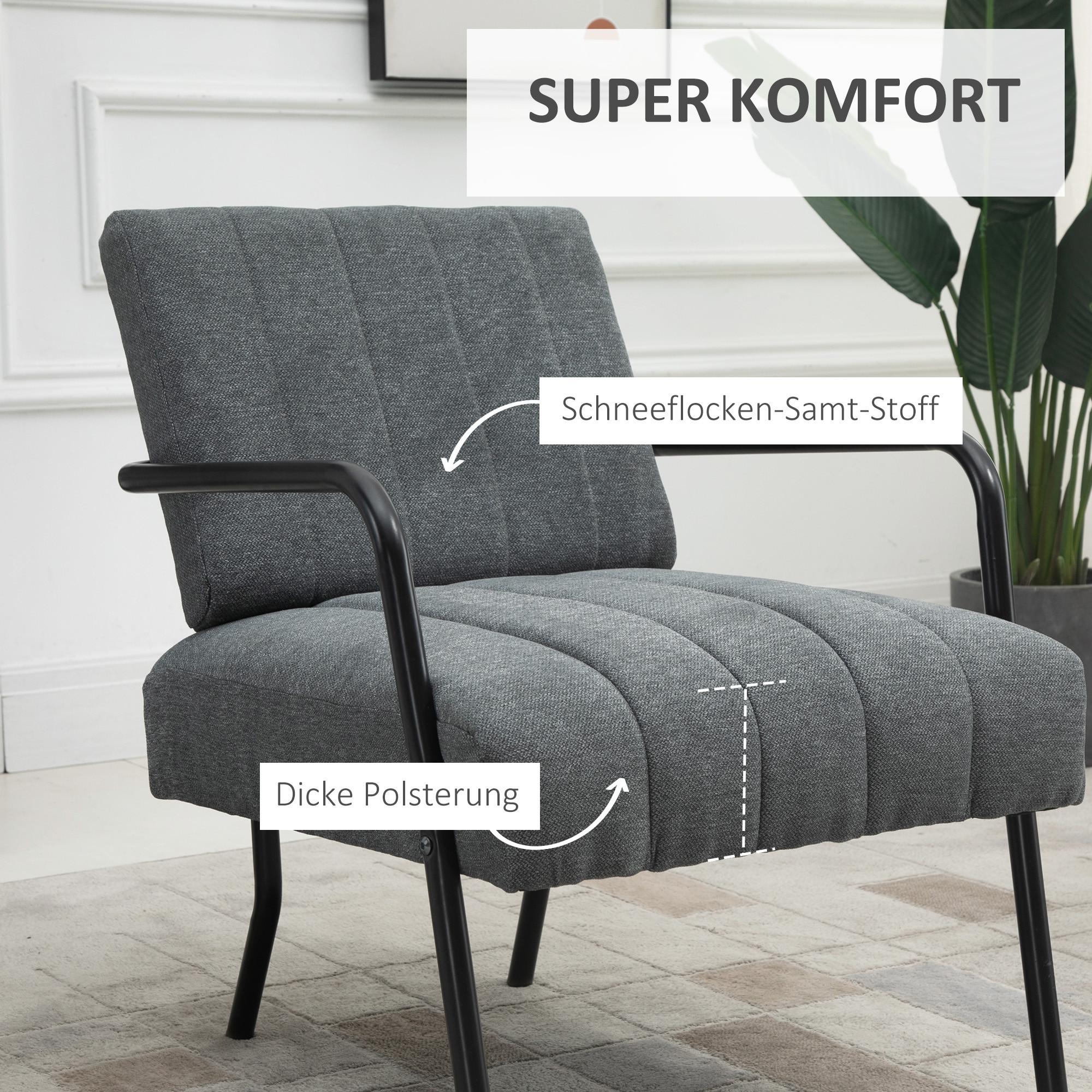 HOMCOM Fauteuil simple  