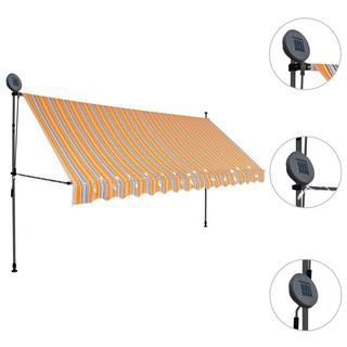 VidaXL Auvent rétractable tissu  