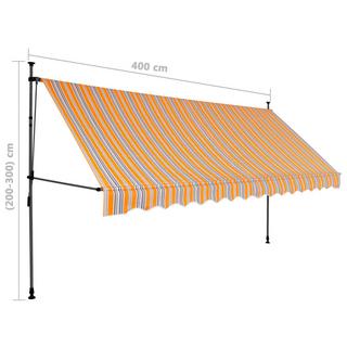 VidaXL tenda da sole retrattile Tessuto  