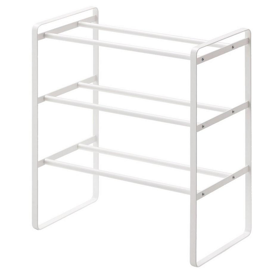 Calicosy Scaffale per scarpe nero espandibile 3 livelli - L41 cm  