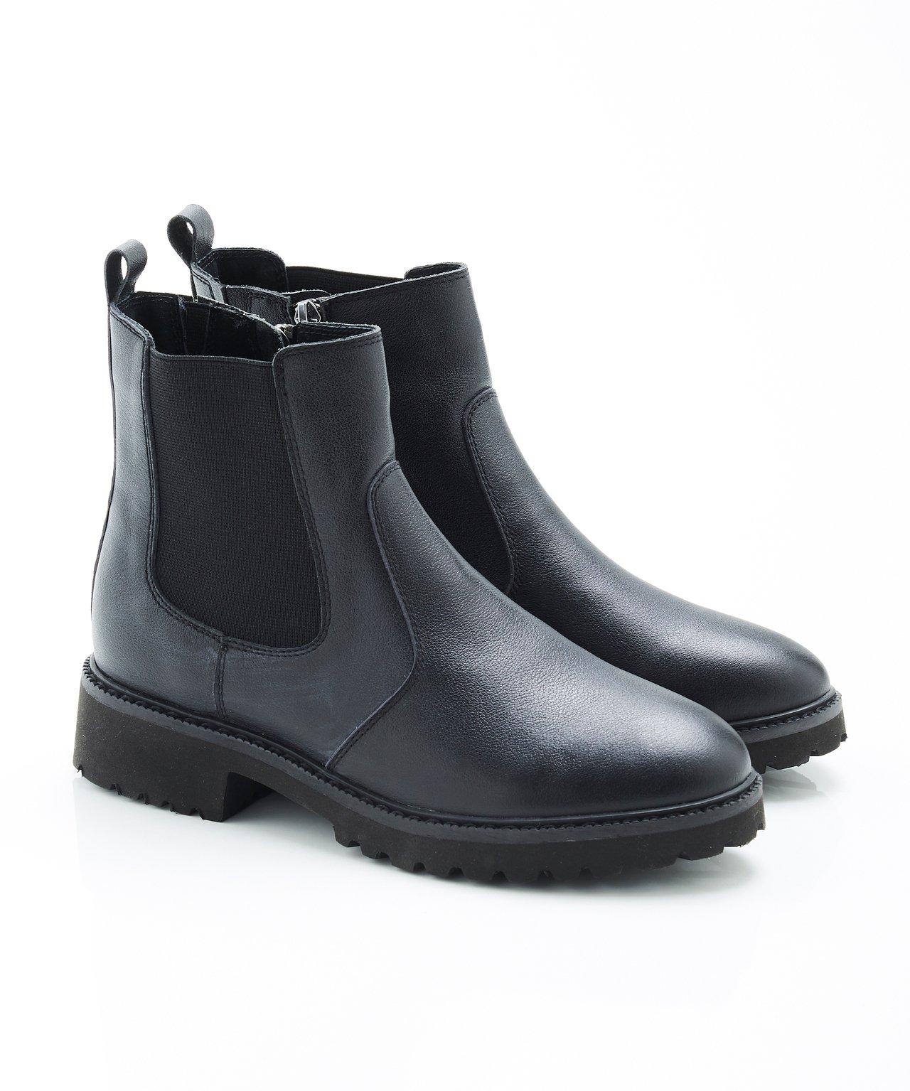 Damart  Leichte Chelsea-Stiefelette mit Thermolactyl, Obermaterial Rindsleder oder Rindspaltleder. 