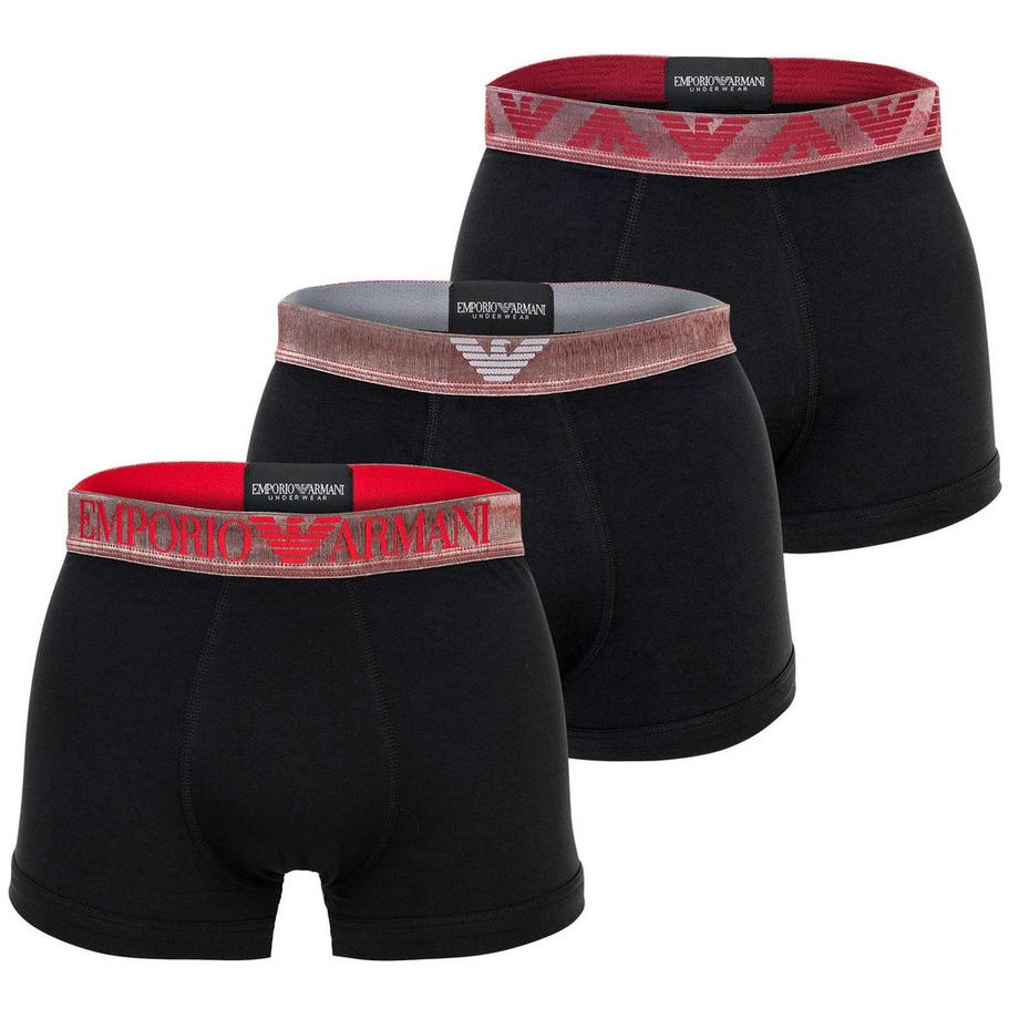 Boxershort  3er Pack Figurbetont-SHINY LOGOBAND