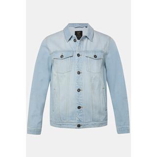 JP1880  Veste en jean. Poches poitrine et patte de boutonnage. Jusqu'au 8XL 