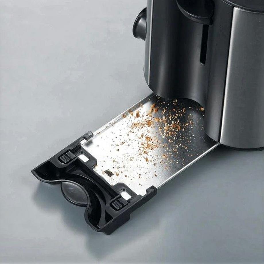 SEVERIN Tostapane Con griglia scaldabriosche integrata Acciaio inox (spazzolato), Nero  