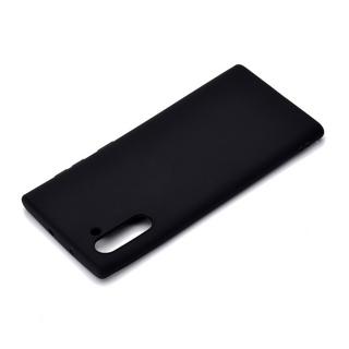 Cover-Discount  Galaxy Note 10 - Silicone mat en caoutchouc coque noir 