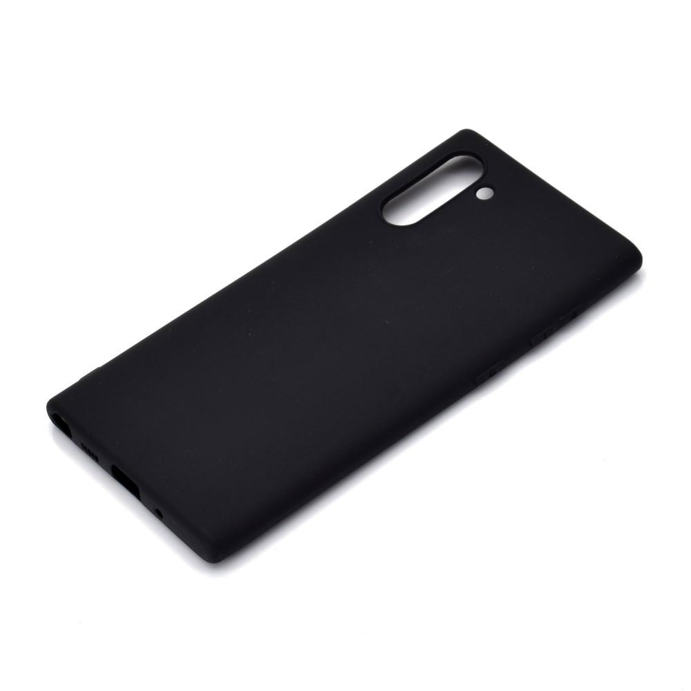 Cover-Discount  Galaxy Note 10 - Silicone mat en caoutchouc coque noir 