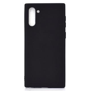 Cover-Discount  Galaxy Note 10 - Matte Silikon Gummi Hülle Schwarz 