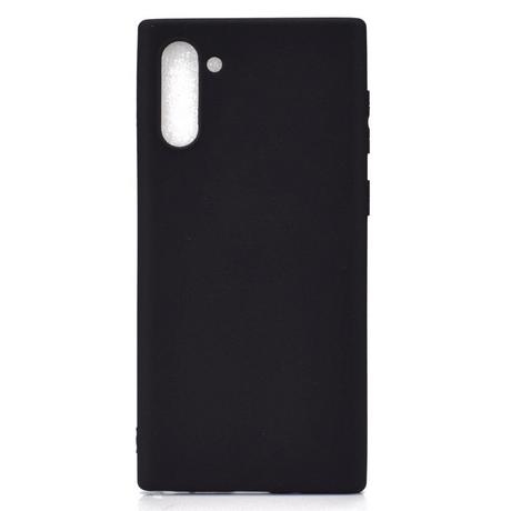 Cover-Discount  Galaxy Note 10 - Silicone mat en caoutchouc coque noir 