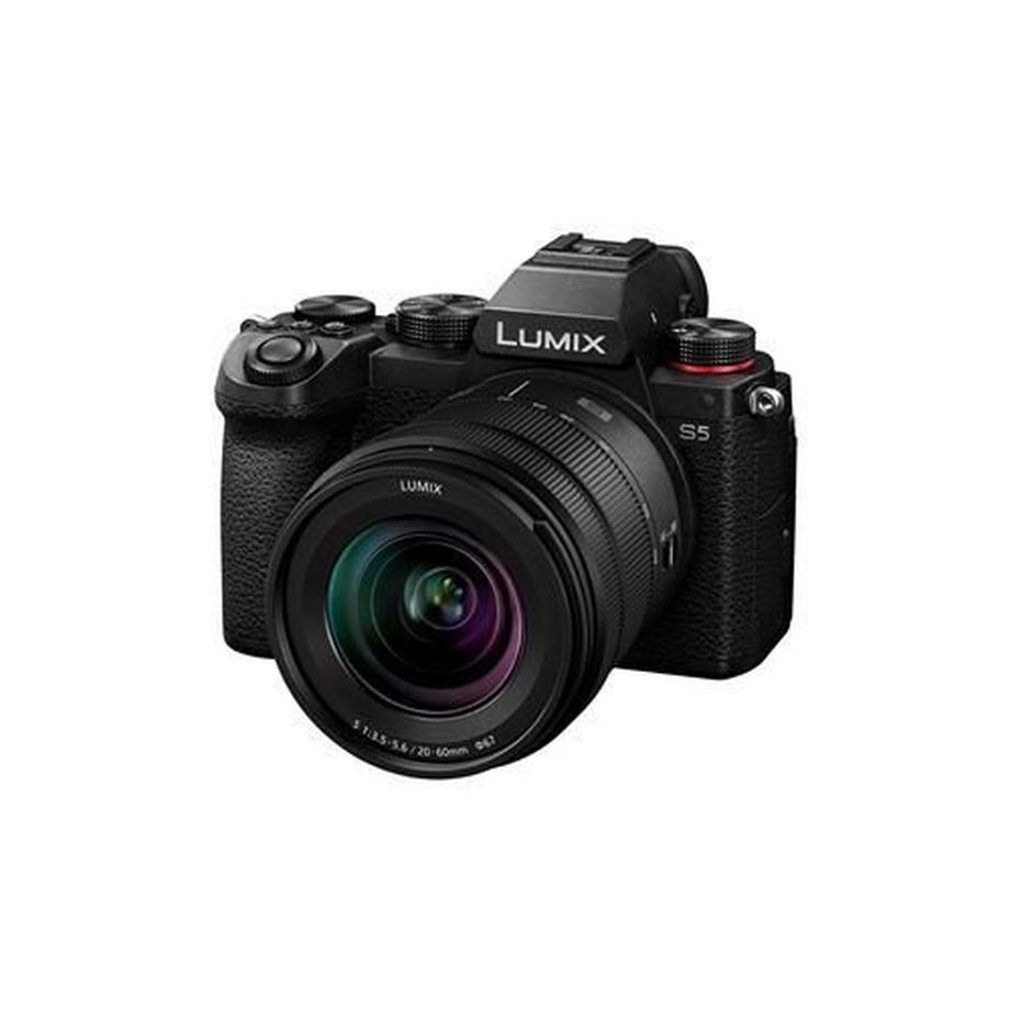 Panasonic  Lumix S5 + S 20â€“60 mm f/3.5â€“5.6 + S 50 mm f/1.8 Hybrid Pack + 2. Akku 