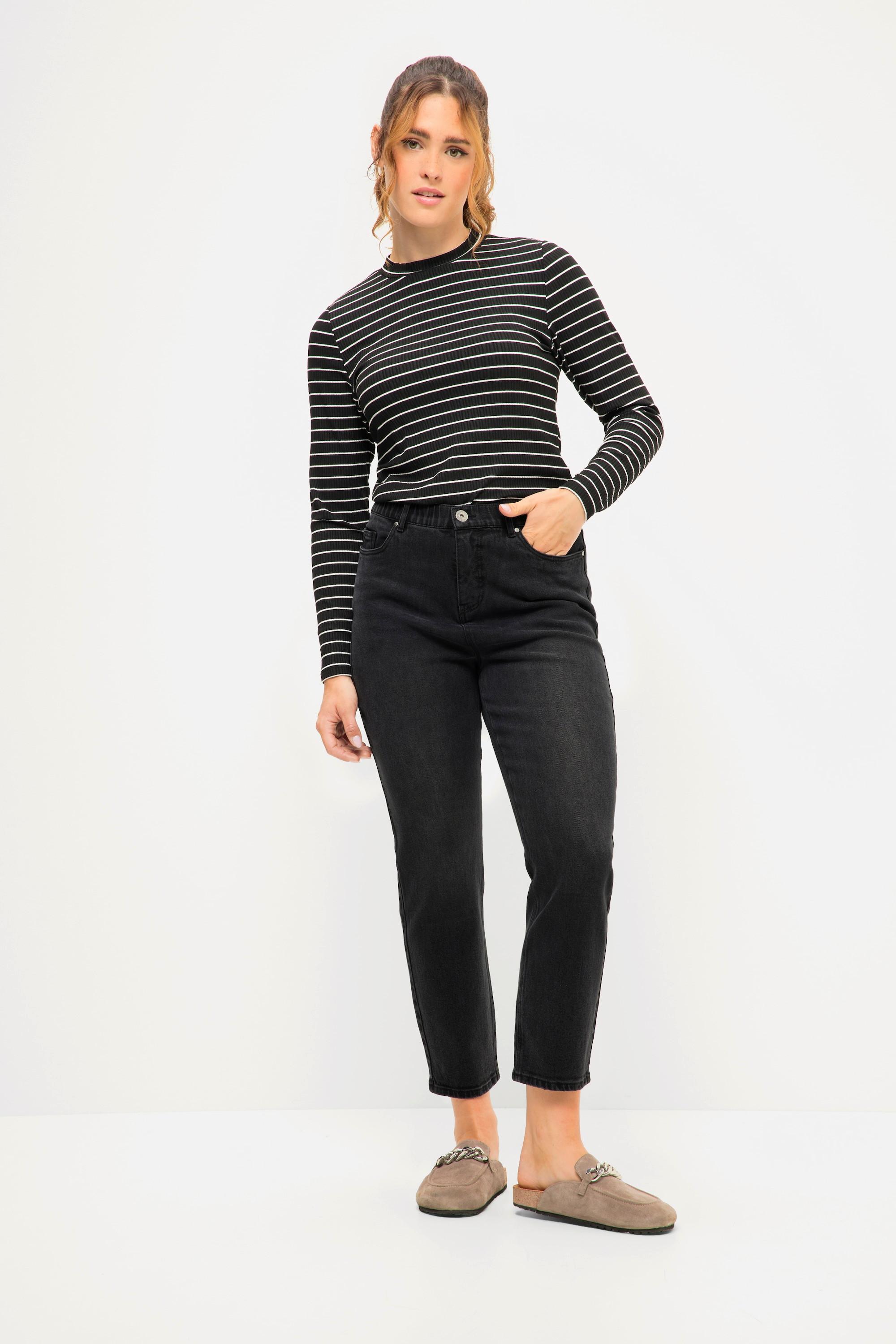 Studio Untold  Mom-Jeans, wide Legs, 5-Pocket, Elastikbund 