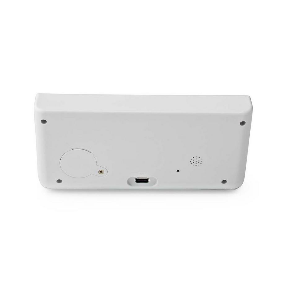 Nedis  Chargeur sans fil pour réveil | certifié Qi | 5 / 7,5 / 10 / 15 W | USB A-Hane | 2 heures d'alarme | Fonction Snooze 