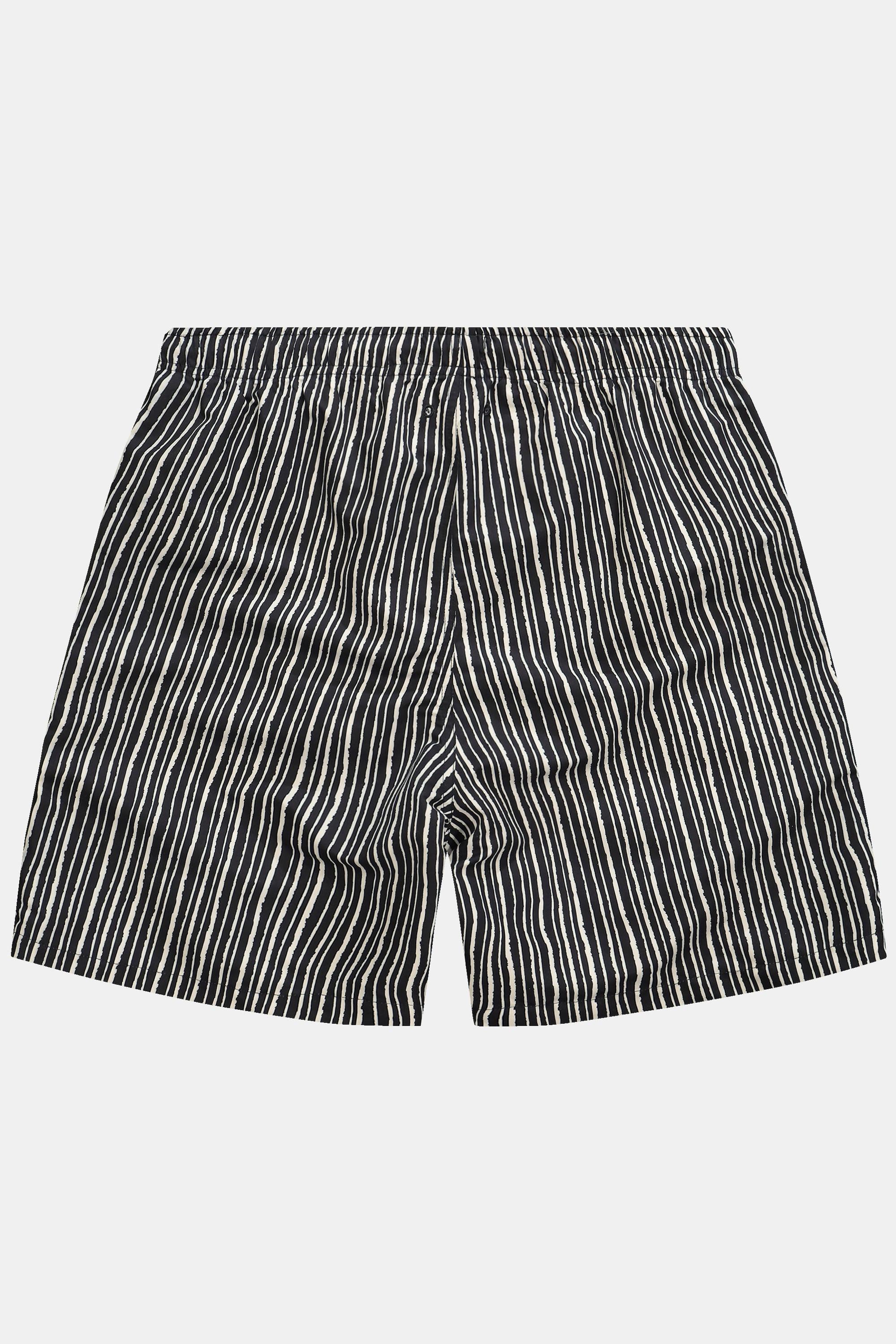 JP1880  Shorts da mare a righe con cintura elastica, fino alla tg. 8XL 