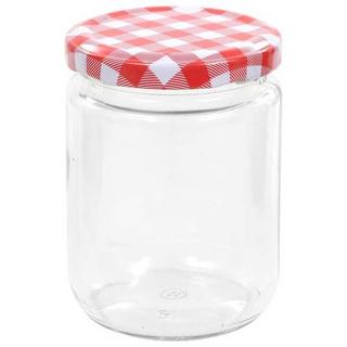 VidaXL 48 pcs pots à confiture couvercles  verre verre  