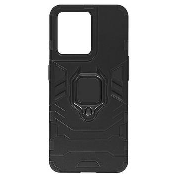 Cover con Anello Oppo Reno 8 5G Nera