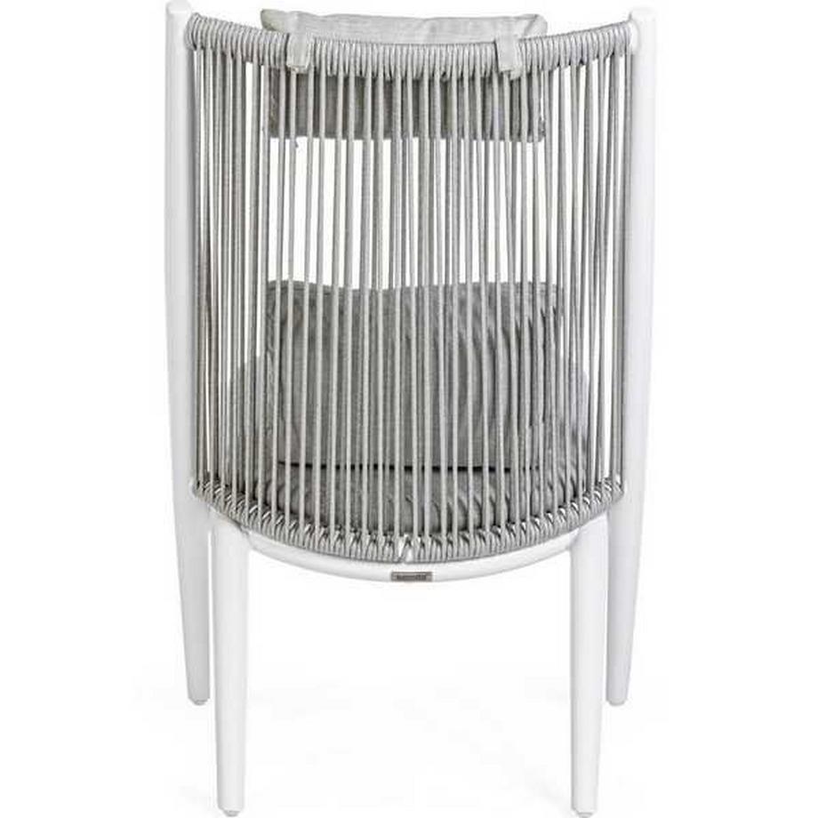 mutoni Garten Lounge-Sessel Aloha mit Kissen weiss  