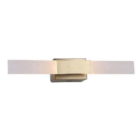 Vente-unique Applique per bagno LED L. 30 cm in Metallo Dorato - HORSHAM  