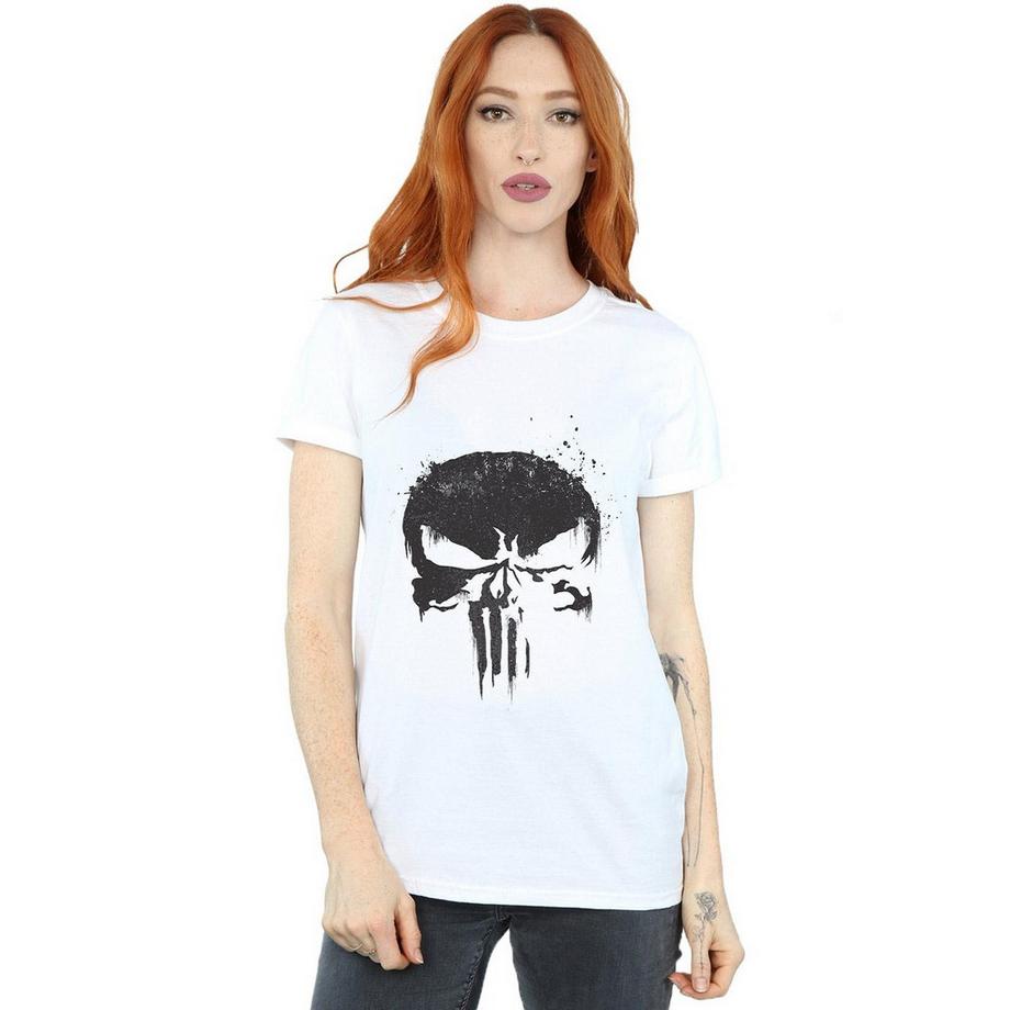 MARVEL Punisher TV Skull Logo T-Shirt  