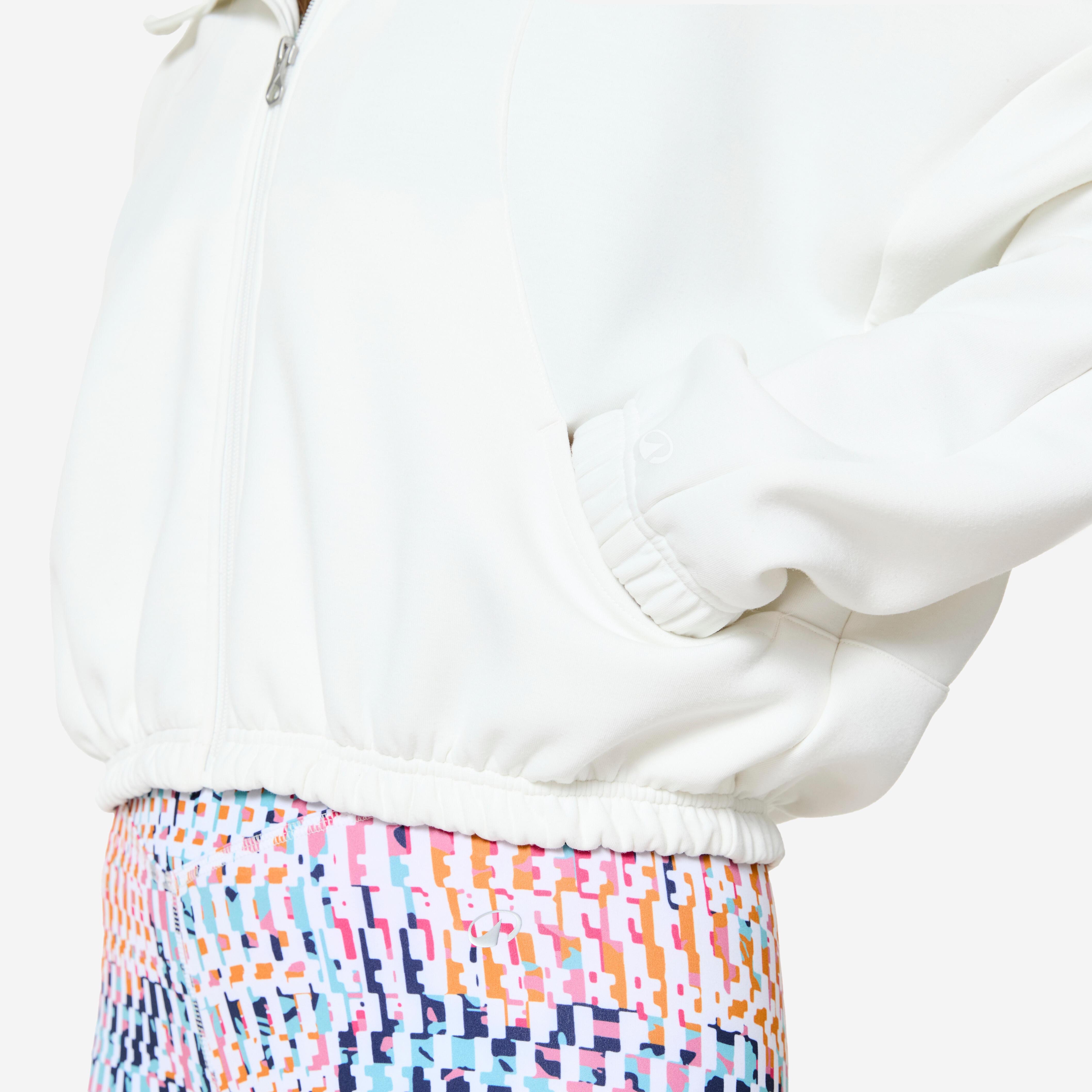 DOMYOS Sweat à capuche zippé basique  