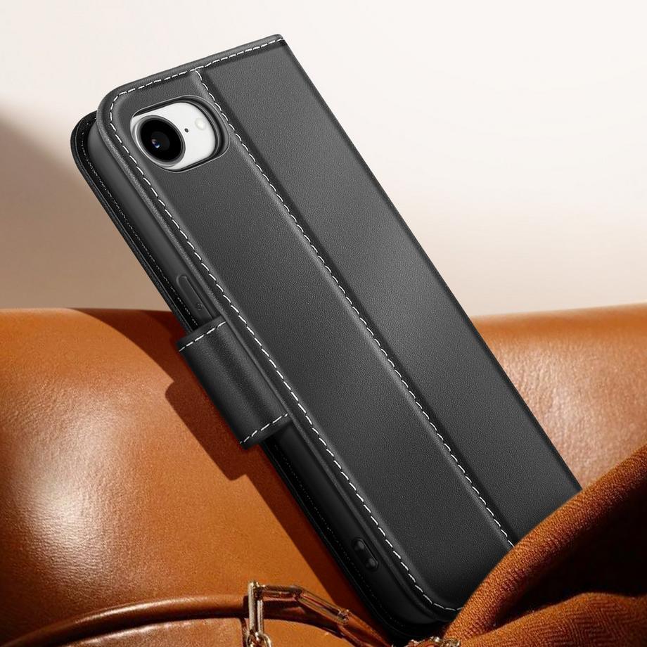 Avizar  Leder Etui iPhone 16e Portemonnaie 