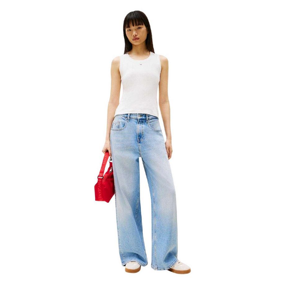 TOMMY JEANS Ärmelloses Rippstrick-Oberteil  
