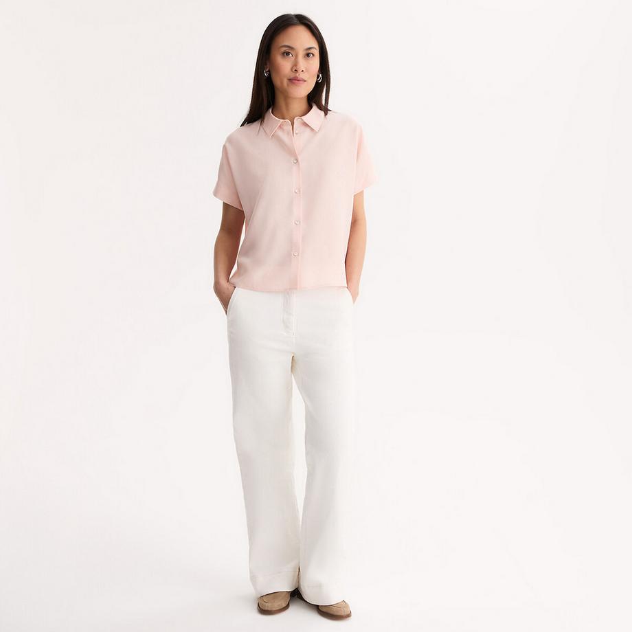 La Redoute Collections Camicia Maniche Corte Lyocell  