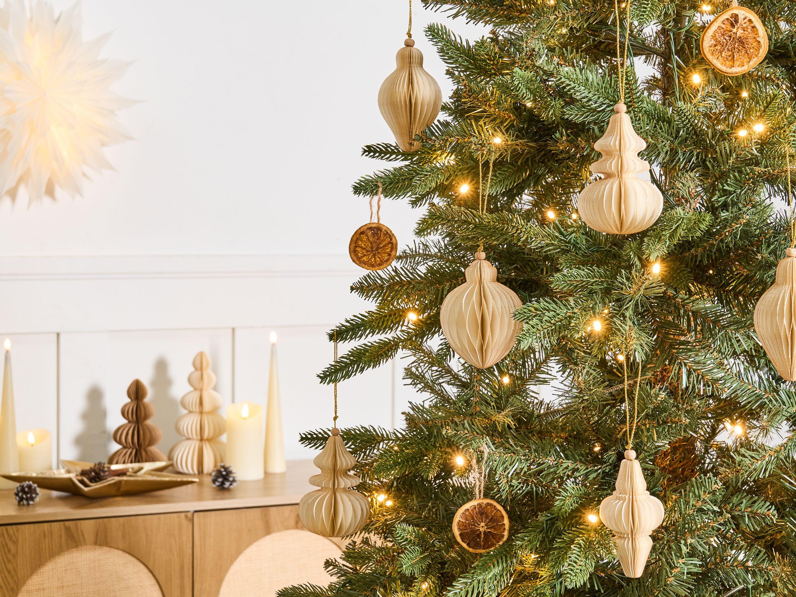 Beliani Set di 20 decorazioni per l'albero di Natale en Carta Classico ALTAELVA  