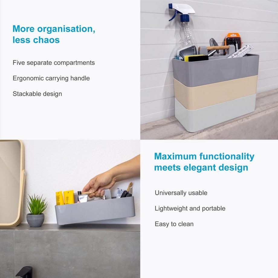 Intirilife Organizer Caddy mit Griff  