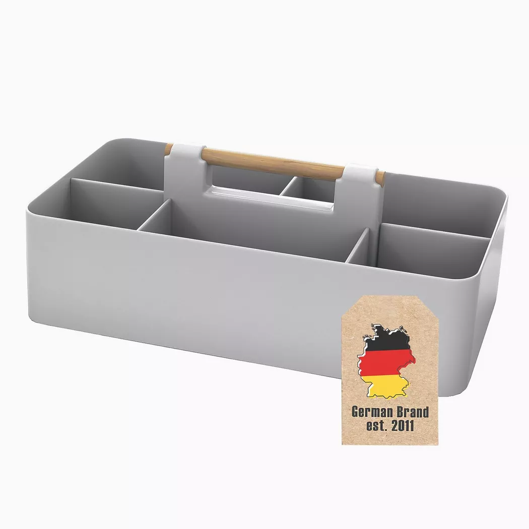 Intirilife - Organizer Caddy mit Griff, One Size, Taubengrau