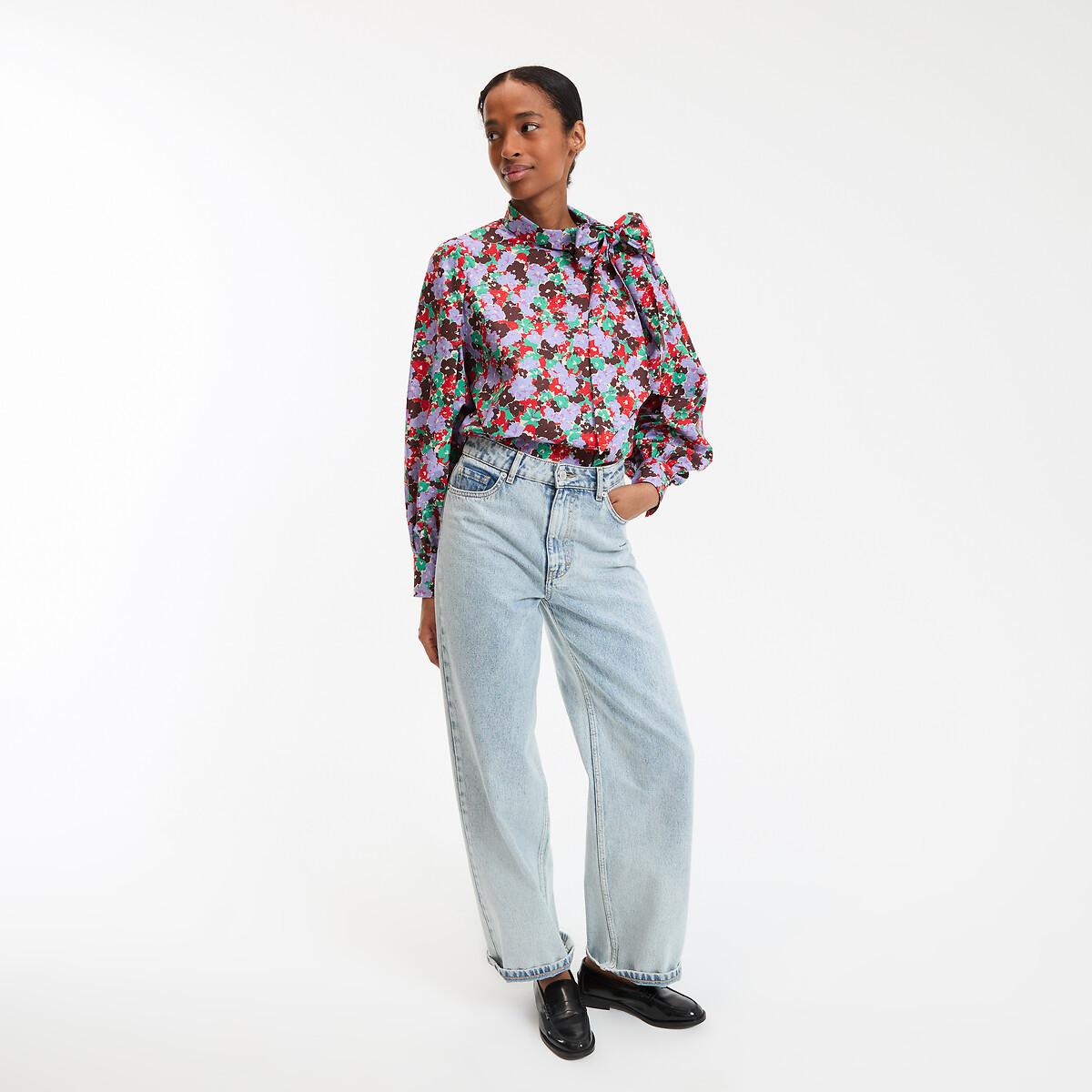 La Redoute Collections Blumendruck Lavallière Bluse  