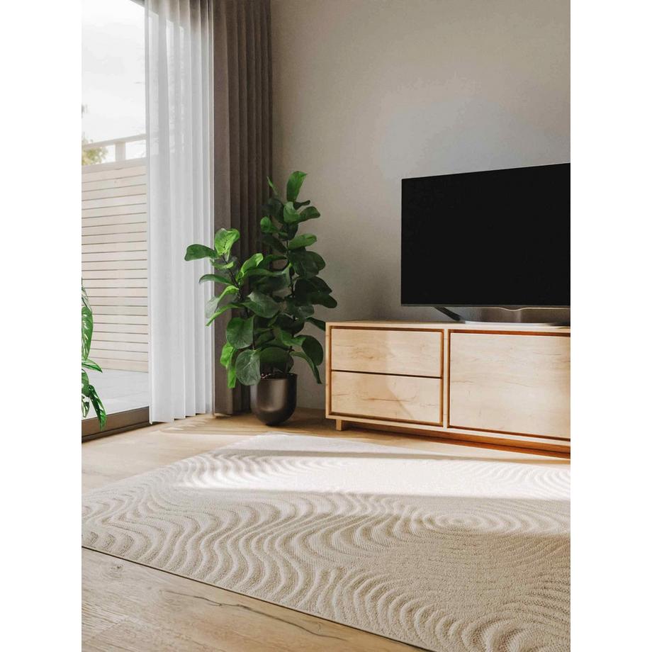 Benuta Teppich Leo Cream  