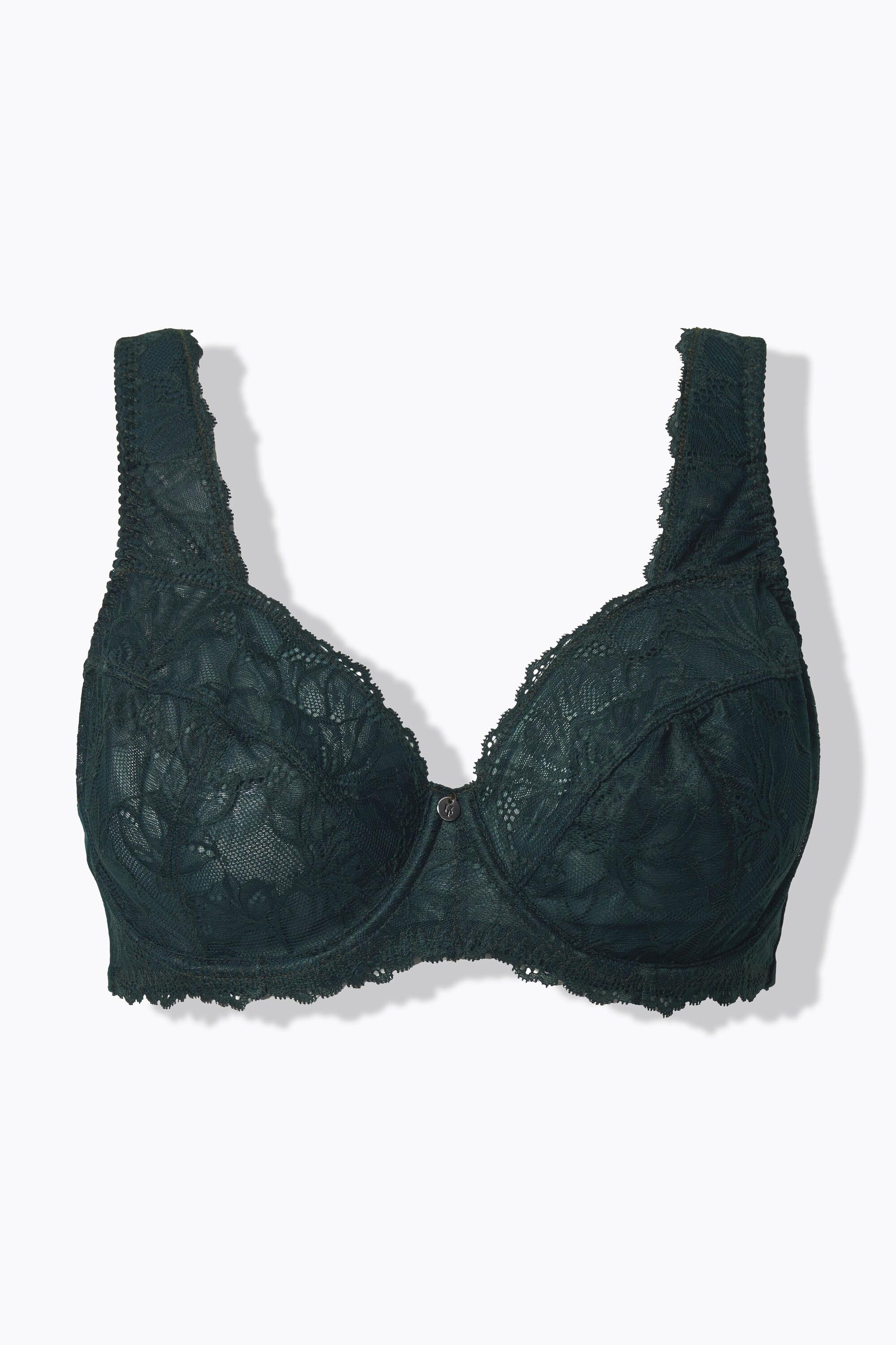 Ulla Popken Reggiseno con ferretto Pizzo Spalline Larghe  