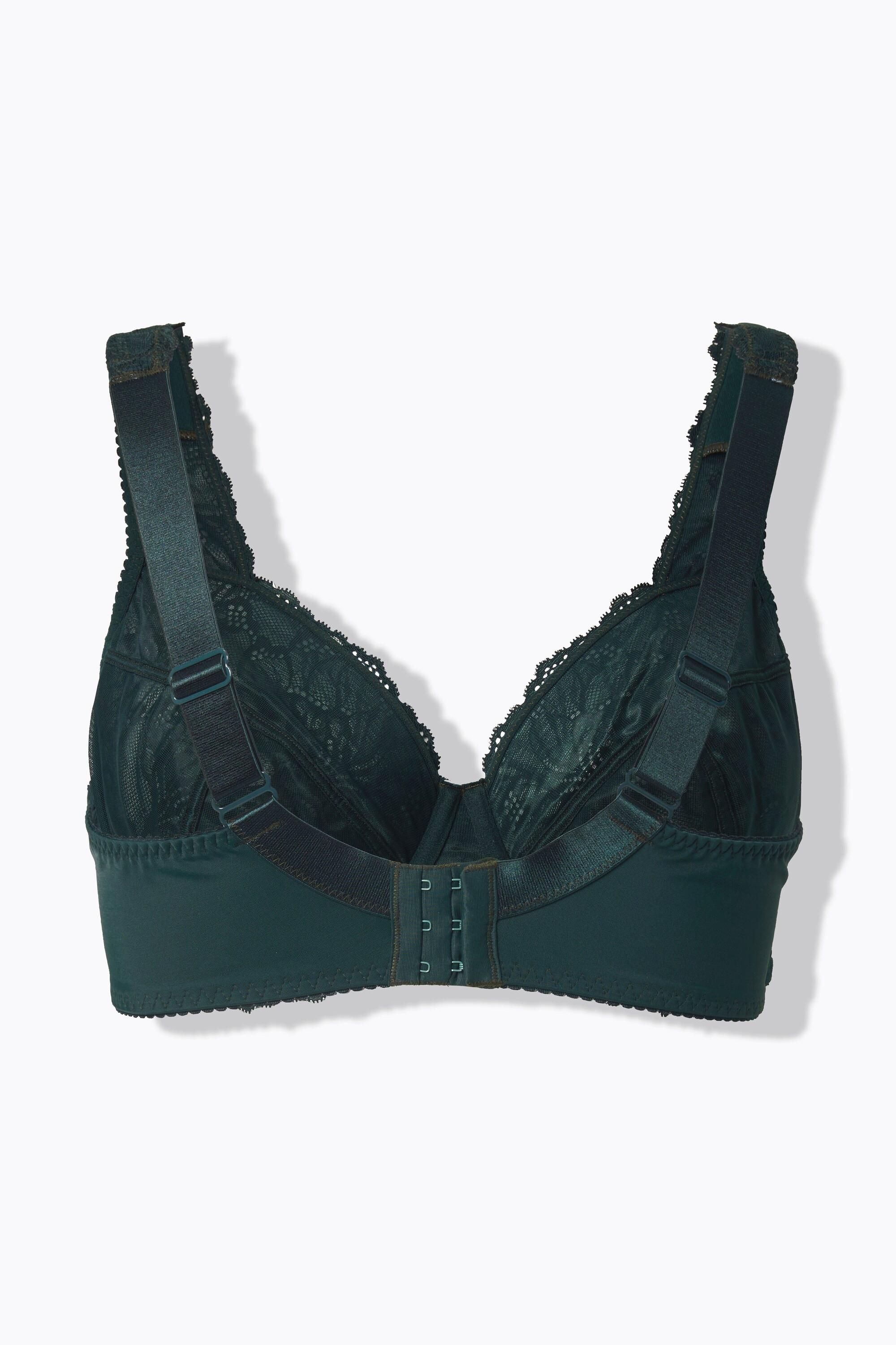 Ulla Popken Reggiseno con ferretto Pizzo Spalline Larghe  