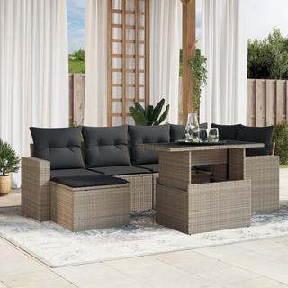 VidaXL set divano da giardino Polirattan  