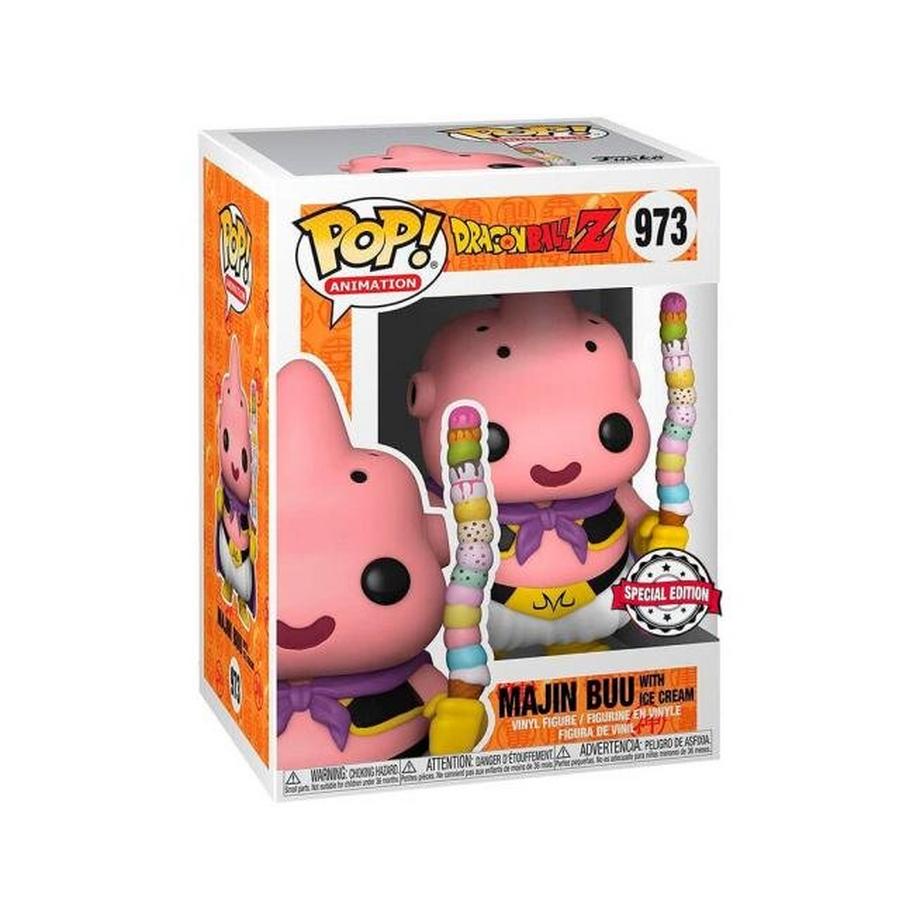 Funko  POP - POP & Tee - Dragon Ball - Majin Buu & Ice Cream - 973 - Special Edition 
