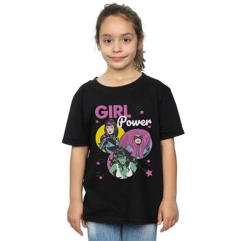 Marvel Comics  Girl Power Maglietta Ragazze 