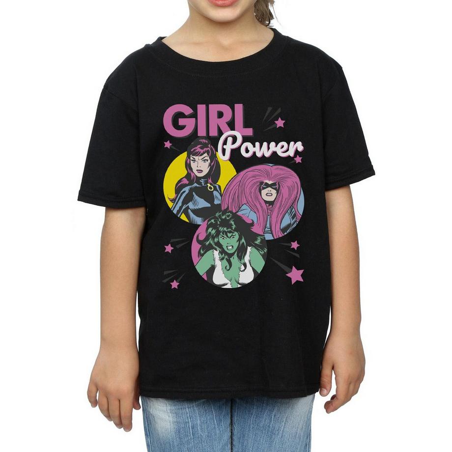 Marvel Comics  Girl Power Maglietta Ragazze 