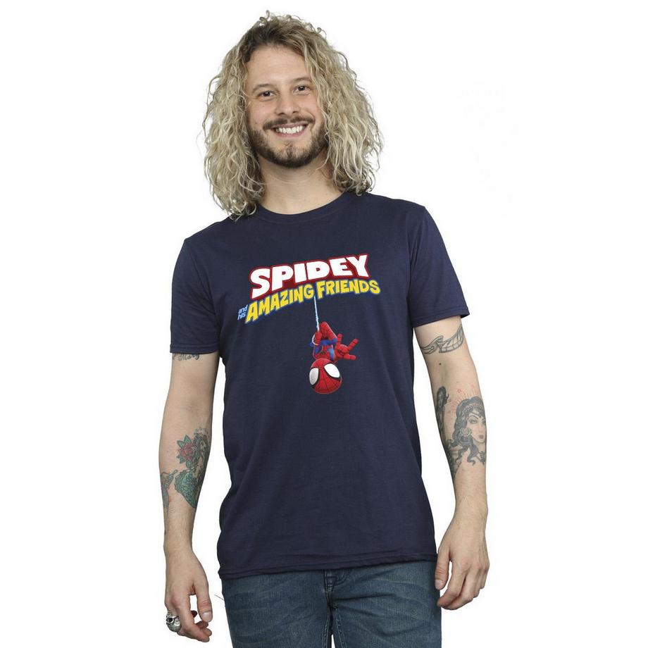 MARVEL Hanging Upside Down T-Shirt  