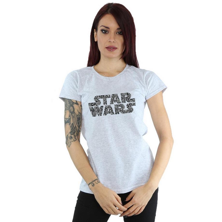 STAR WARS Star Wars Paisley Logo Regular Fit T-Shirt  